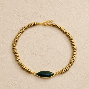 Colar Hematita Oliva